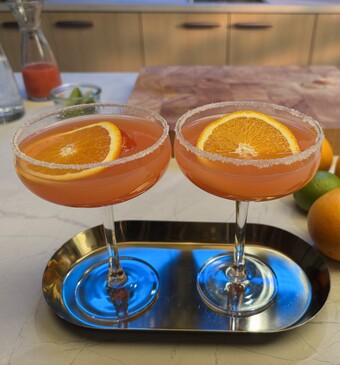 Bloedsinaasappel mocktail