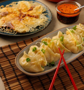 Dumplings met garnalenvulling