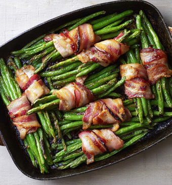 Haricots verts met spek