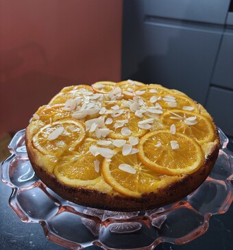 Upside down sinaasappelcake