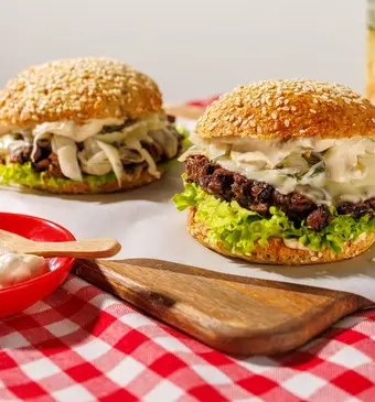 NSGP black bean smashed burger