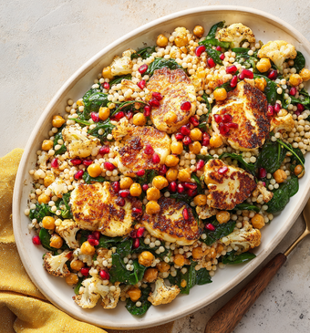 Parelcouscoussalade met bloemkool