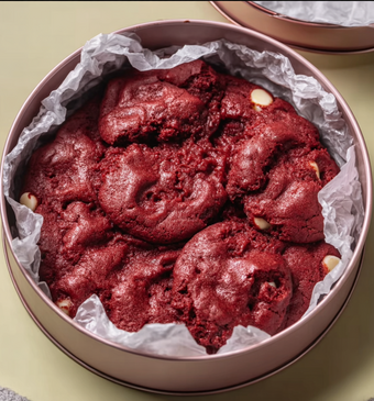 red velvet koektrommel