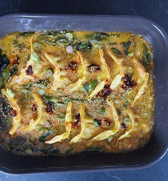 gyoza spinazie ovenschotel