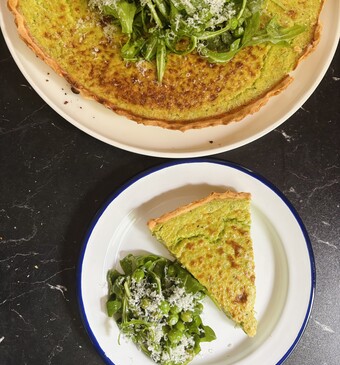 Doperwt-quiche