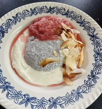 Rabarber chiapudding