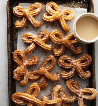 churros-strikken met dipsaus