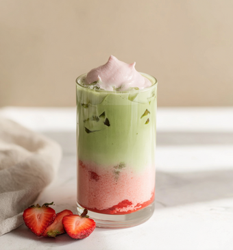 strawberry matcha