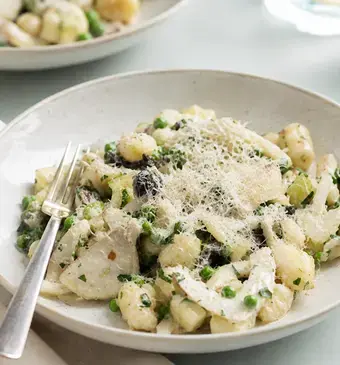 Gnocchi met venkel, olijven en mascarpone