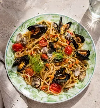 linguine met zeevruchten