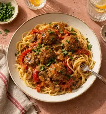 pasta stroganoff