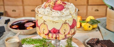 Snel met Mil Kerst trifle met glühweinperen
