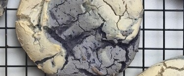 mochi cookies met blauwe bessen