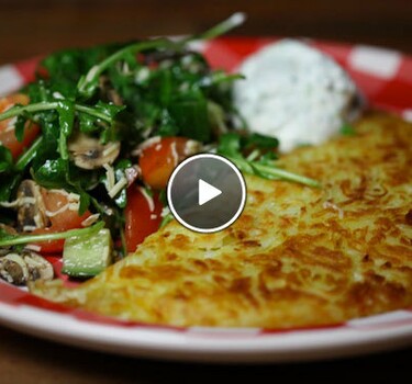 Rösti met groente salade