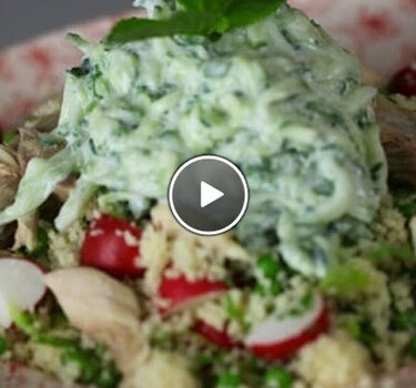 Couscous salade met radijsjes & makreel