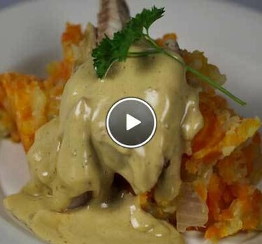 Hutspot met gerookte makreel & snelle hollandaise saus