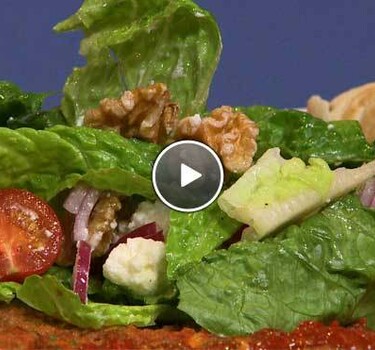 Turkse pizza met salade