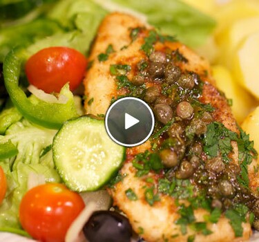 Piccata van kipfilet met citroen en kappertjes