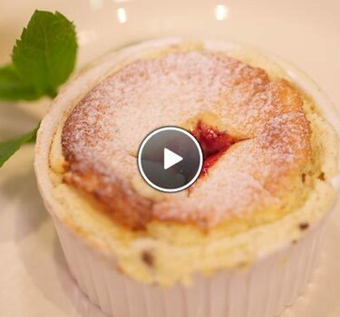 Luchtige vanillesoufflé