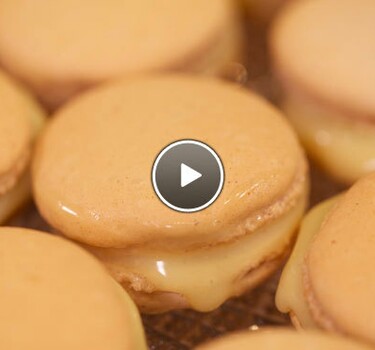 Macarons met witte chocoladeganache