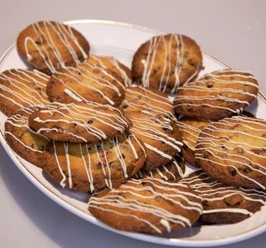 Witte chocolade-cranberrykoekjes