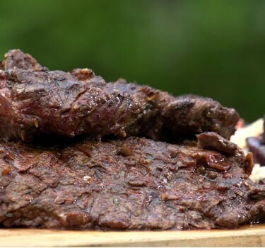 Bavette met uienchutney