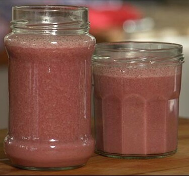 Aardbeien-yoghurtsmoothie