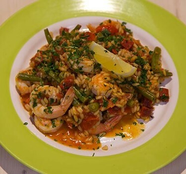 Zomerse paella