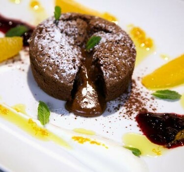 Gebakken chocolademousse