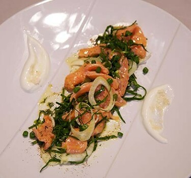 Gemarineerde zalm met venkelsalade