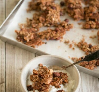 Granola met bananen