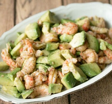 Avocado-rivierkreeftsalade