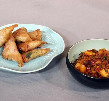 Samosa’s met mangochutney