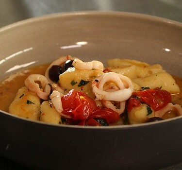 Gnocchi met pijlstaartinktvis