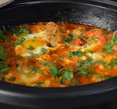 Shakshuka (Gehakt en ei in tomatensaus)