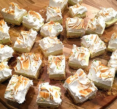 No bake key lime cheesecake squares