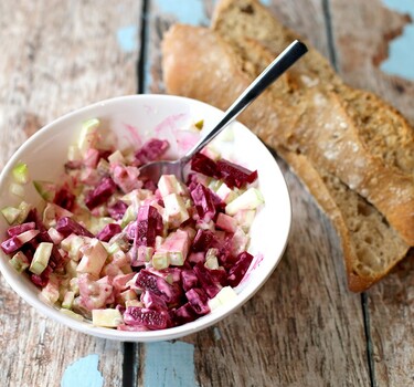 Bietensalade met haring