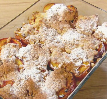 Peach cobbler