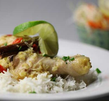 Indische currykip (Kare ayam)