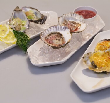 3 bereidingen van oesters