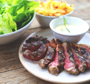 Steak béarnaise met Vlaamse frietjes