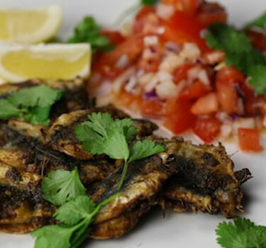 Sardine tosti’s met chermoula