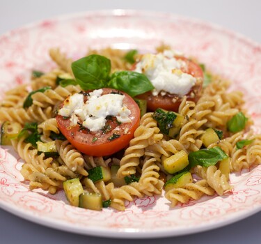 Geroosterde tomaten met geitenkaas