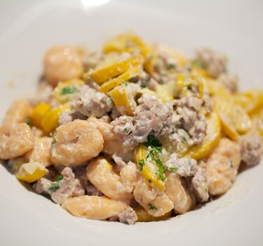 Gnocchi al zucchini (gnocchi met courgette)