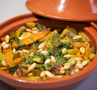 Groentetajine met meiknol en specerijen