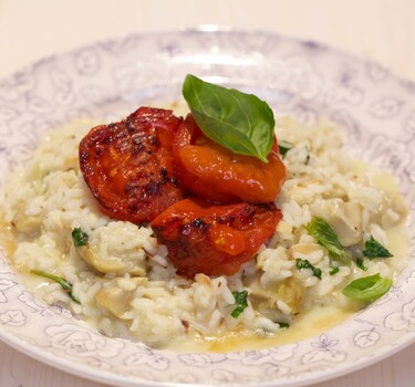 Risotto met gegrilde pomodori tomaten