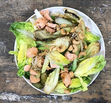 Maaltijdsalade met zalm