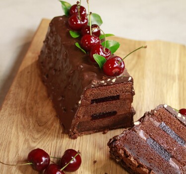 Gerookte chocoladecake