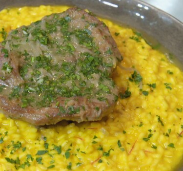 Ossobuco alla Milanese met gremolata en saffraanrisotto