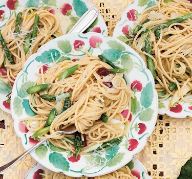 Linguine met asperges 